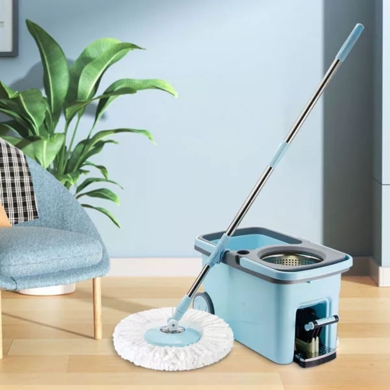 Bonbox BCT212202 Super Mop Spin Mop dengan Ember Pengering