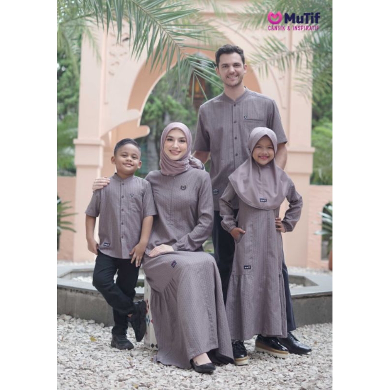 Sarimbit Mutif 2023 Sarimbit Harani Wild Purple Gamis Harani Koko Hamizan Wild Purple