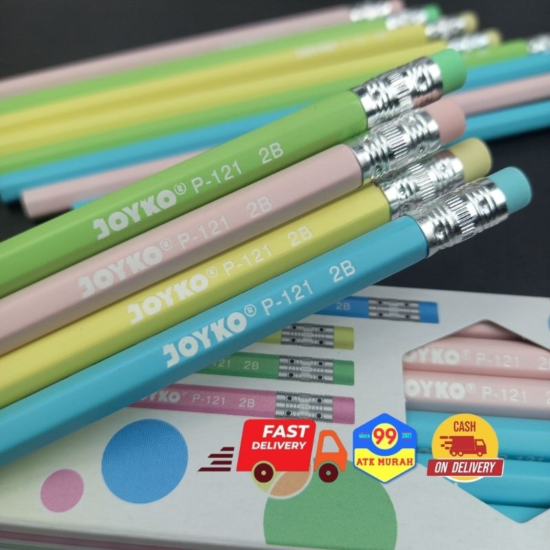 CLEAN Pensil - Pensil 2B JOYKO P-121/Pensil 2B/Pencils/Pensil 2B