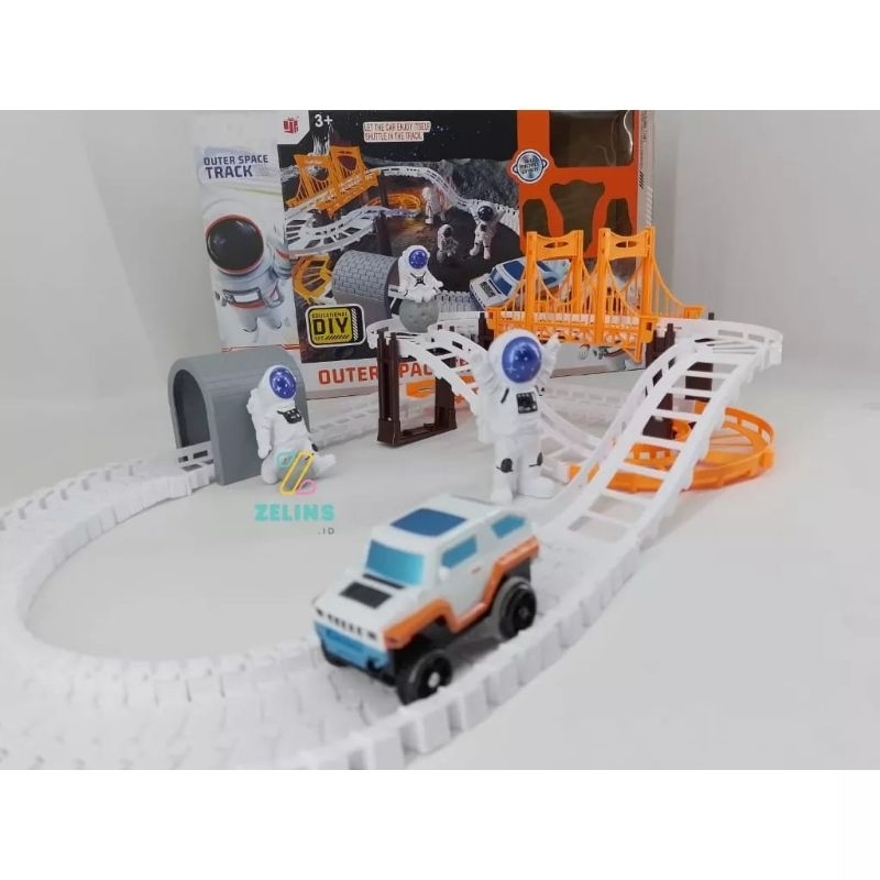 {DS} Mainan Track Mobil Model Luar Angkasa Outer Space Track / Mainan Mobil