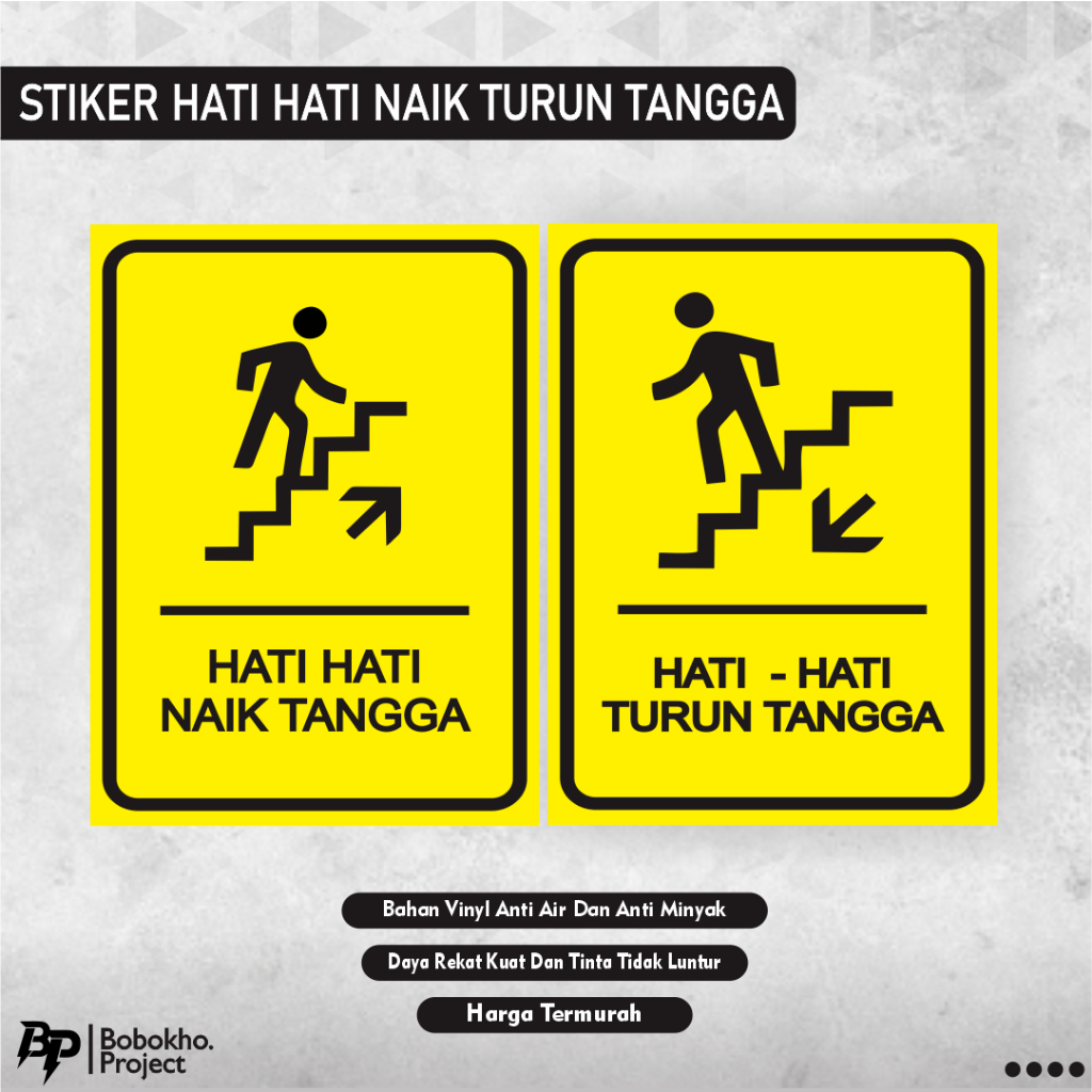 

Sign Sticker hati hati Naik tangga / stiker hati hati turun tangga / Stiker turun tangga awas jatuh / sticker turun tangga / sticker naik tangga / stiker tangga / stiker awas jatoh