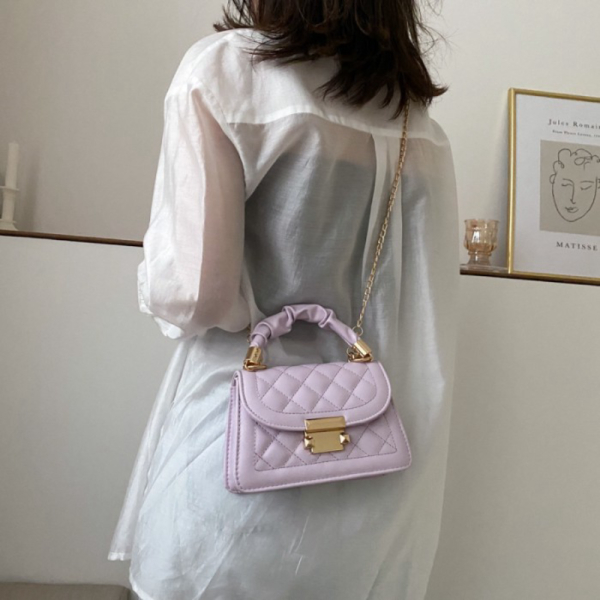 Jual Tas Wanita Fashion Style Korea Slingbag Hand Bag Tas Selempang Wanita - Mini Bag Lilac Limited