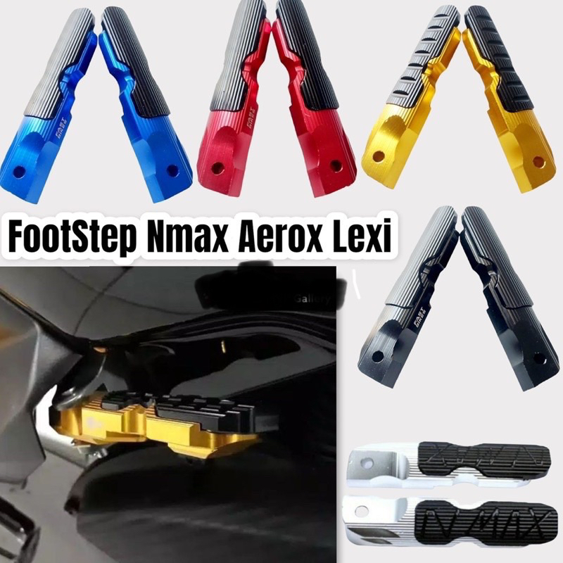 Footstep Pijakan Kaki Belakang Variasi Universal Nmax Lama,Nmax New,Aerox,Lexi,Xmax