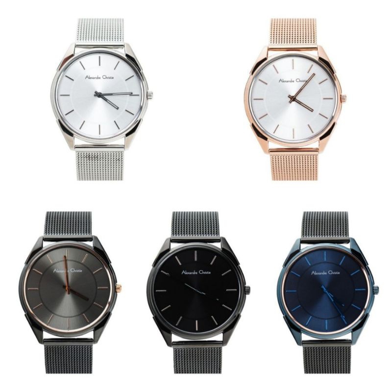 Jam Tangan Original Pria Alexandre Christie AC 8626 Stainless - Tali Pasir