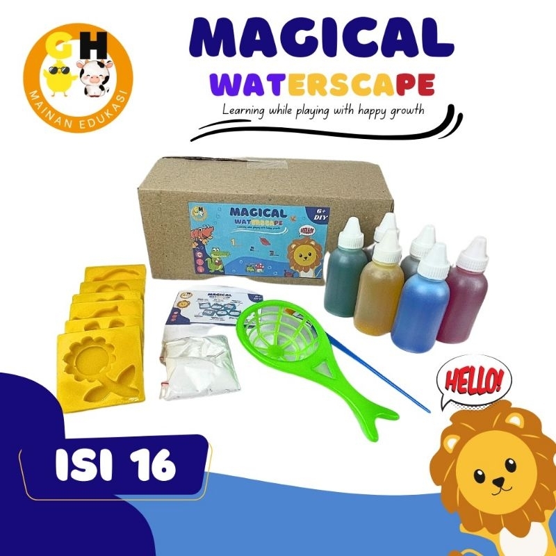 Mainan Edukasi Magical Waterscape EKONOMIS Gel Cetakan Jelly Air Ajaib DIY Montessori