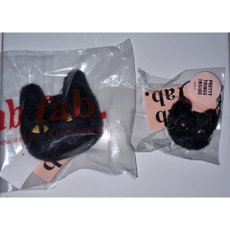 [READY STOCK] OFFICIAL BIG & LITTLE BLACK CAT KEYRING | YOONGI SUGA KEYRING SEALED