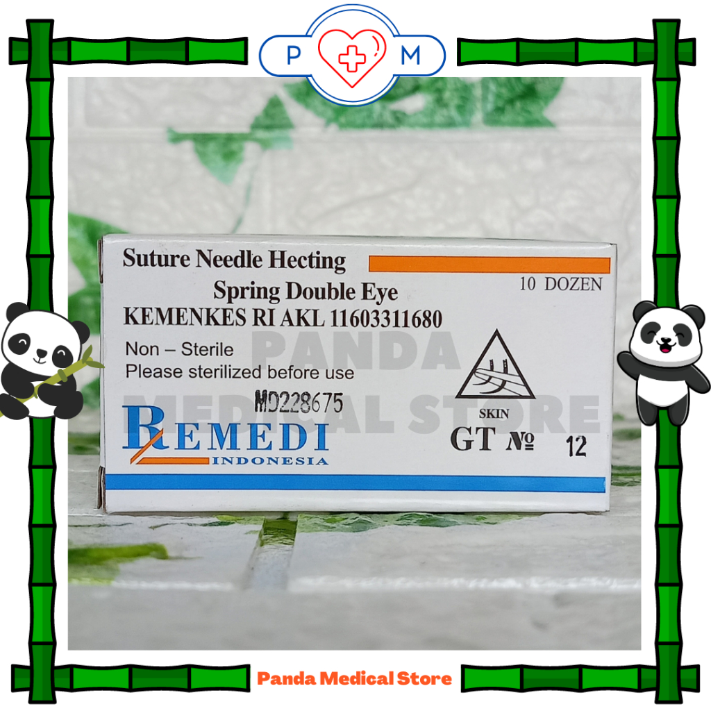 Nald Hecting / Suture Needle Hecting / Jarum Jahit Kulit Remedi (HARGA PER PCS)