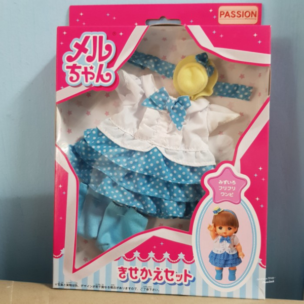 

Unik Baju Casual Boneka Mell Chan Blue Frill One Piece Dengan Kaos Kaki Diskon