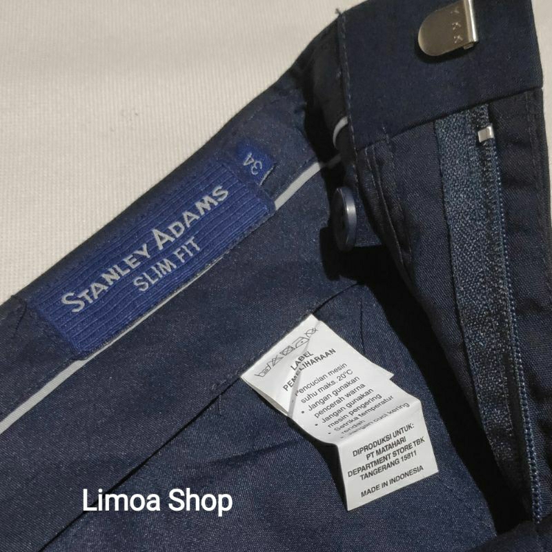 Celana Kerja Formal STANLEY ADAMS Navy Slimfit SA 46