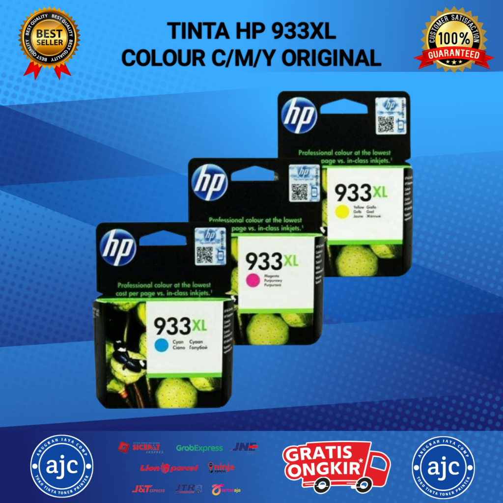 TINTA PRINTER HP 933XL [C/M/Y] ORIGINAL