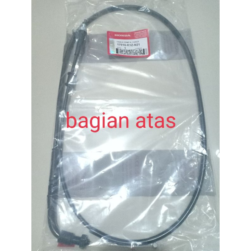 kabel gas PCX 160 atas dan bawah (1set) K1Z