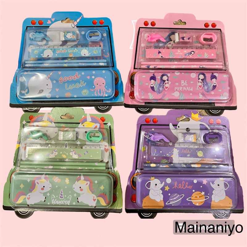 

Fancy Set Stationery Kotak Pensil Lengkap Mainaniyo Set Paket Alat Tulis