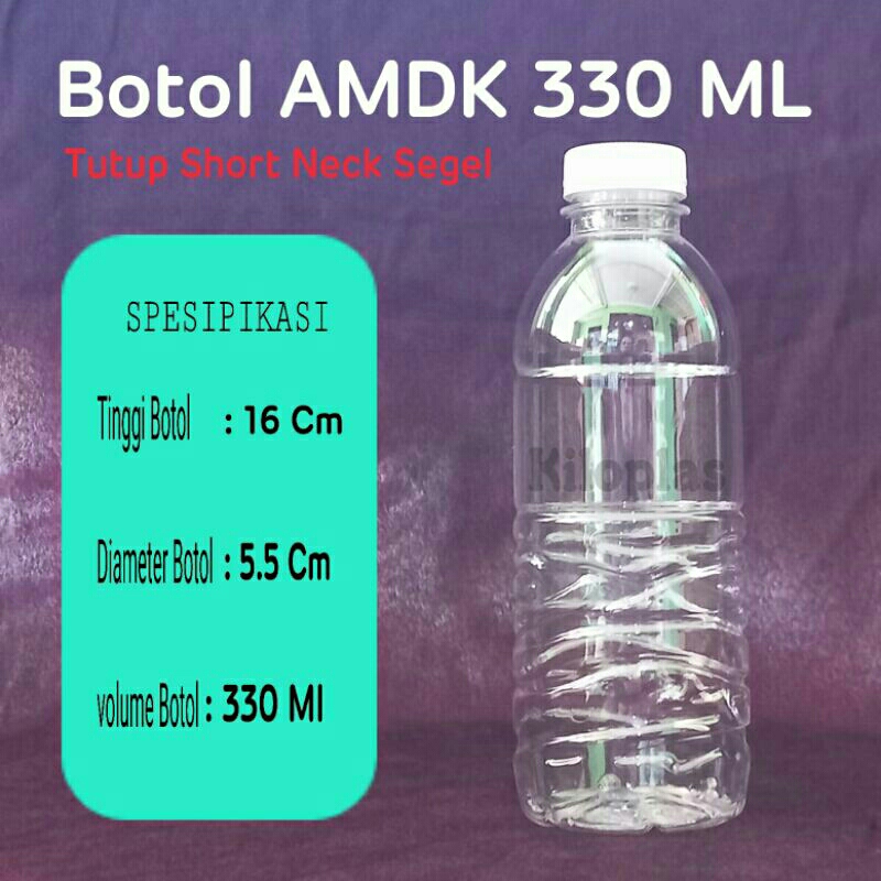 Botol Plastik 330 ml / Botol AMDK 330 ml / Botol Sehat 330 ml