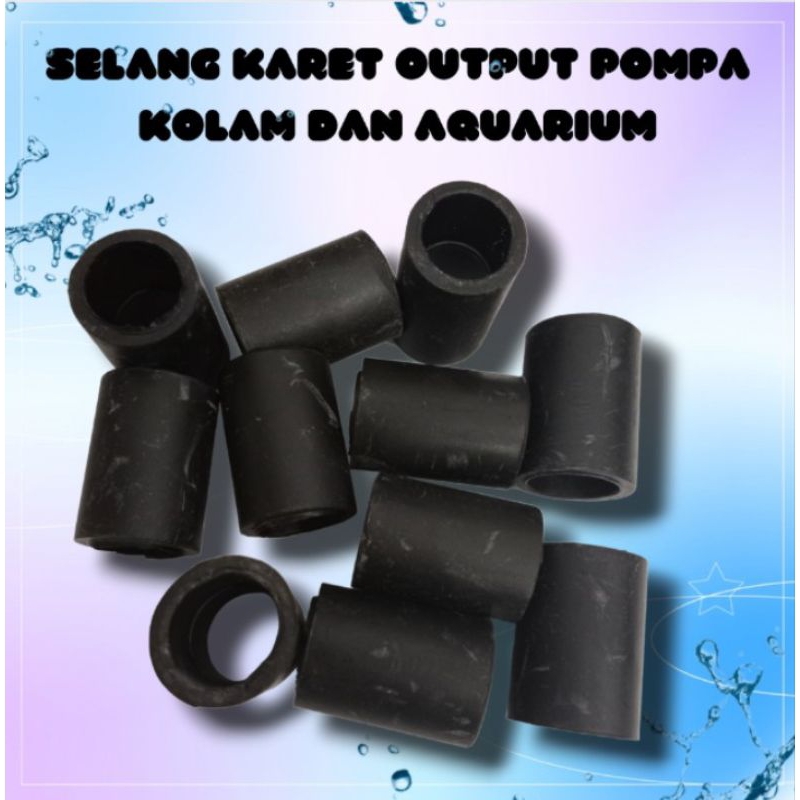 Selang Karet Output Sok Pipa Karet Hitam Aquarium