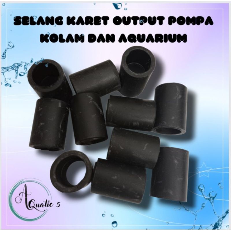 Selang Karet Output Sok Pipa Karet Hitam Aquarium