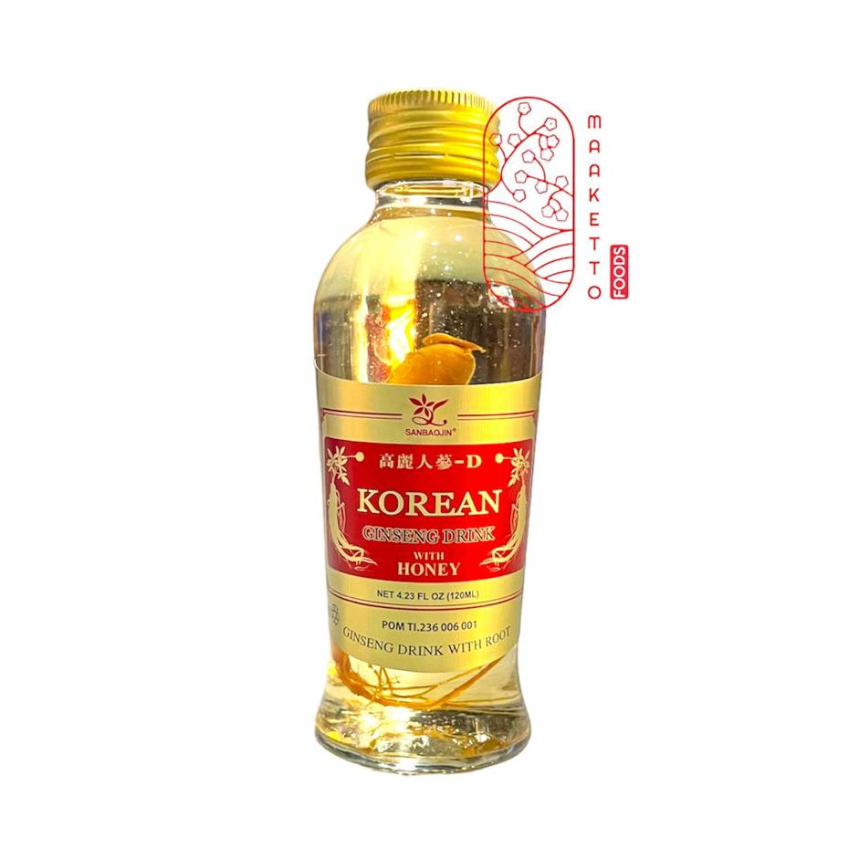 

Minuman Ginseng Korea SanBaoJin / Korean Ginseng Drink With Honey 120ml