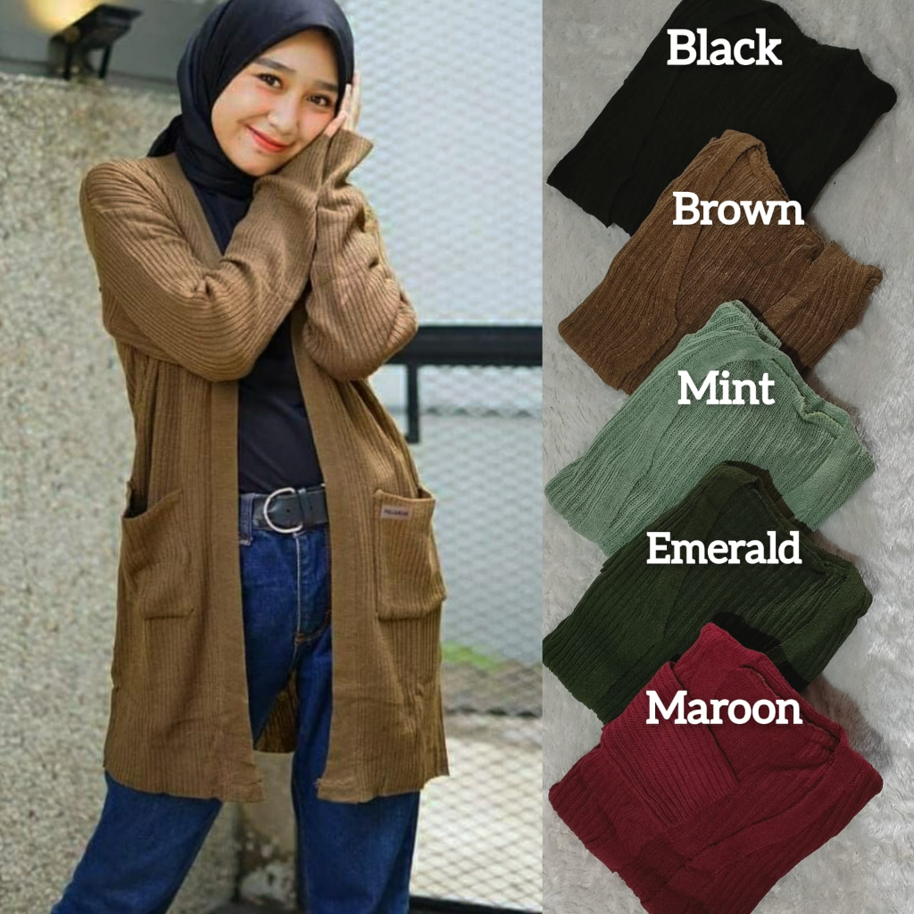 cardigan rajut / outer rajut / rajut murah