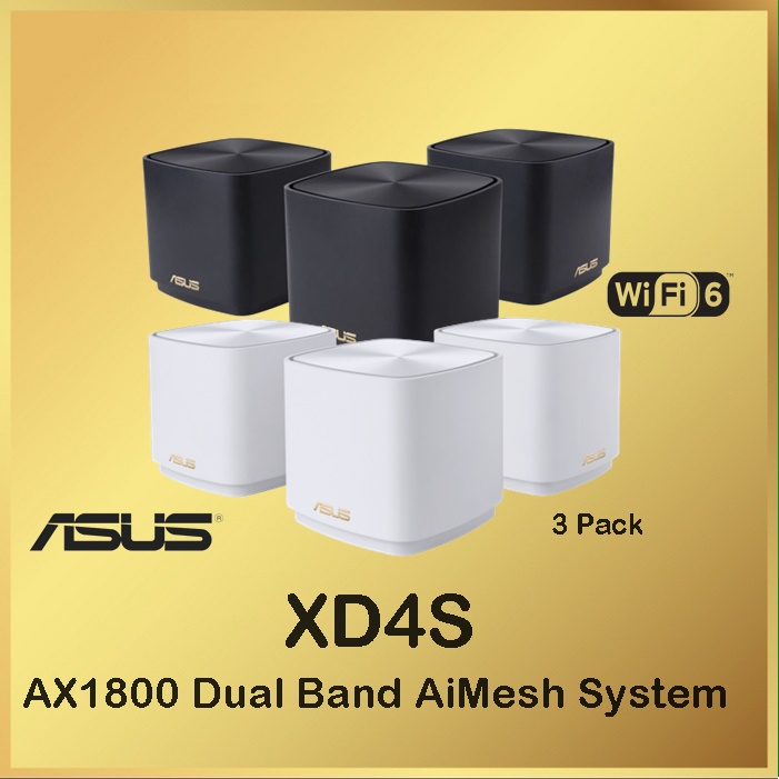 ASUS ZenWIFI XD4S WiFi 6 AX1800 Dual Band AiMesh System