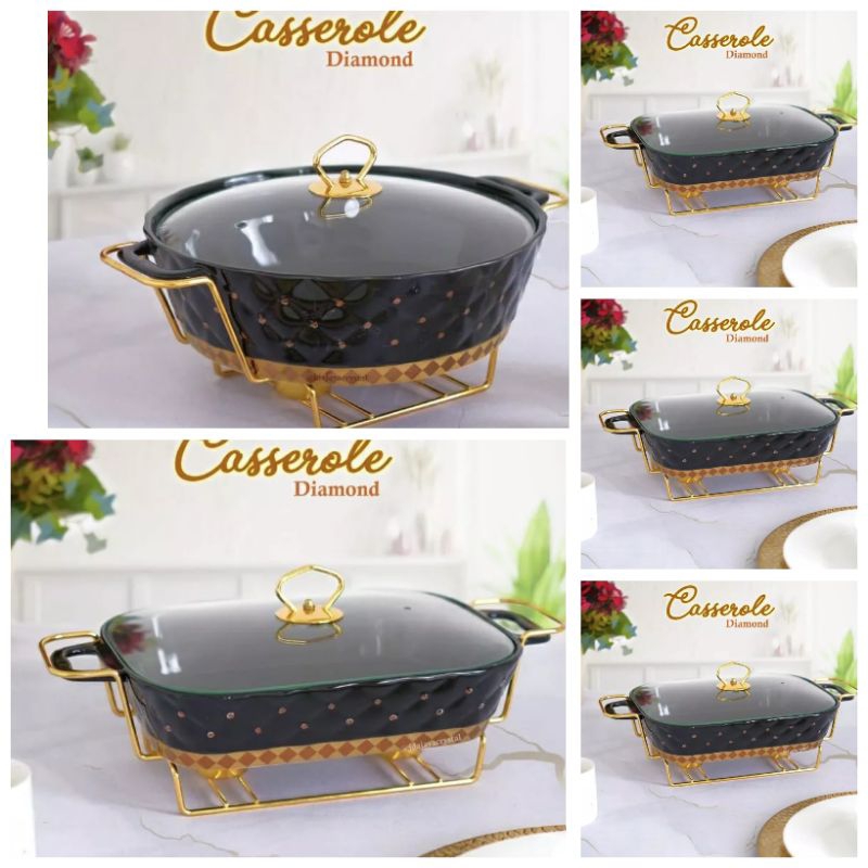 Prasmanan Pesta Keramik Diamond Nakami Set 5pcs (Free Packing Kayu)