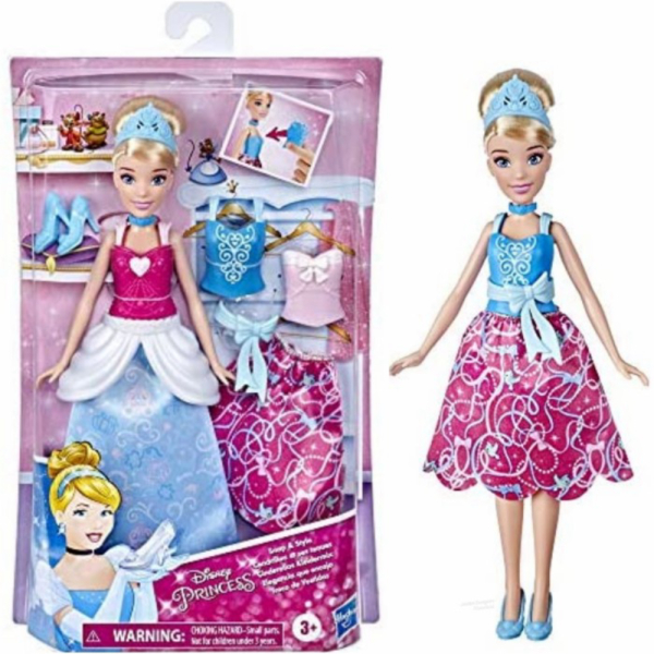 

Unik Disney Princess Cinderella Snap Style Doll 30cm - Boneka HASBRO Murah