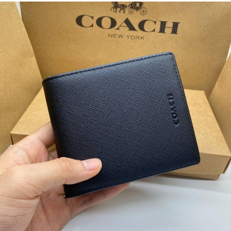 Penawaran istimewa [In stock] Dompet coach/dompet lipat pria/dompet pendek pria/dompet lipat dompet 