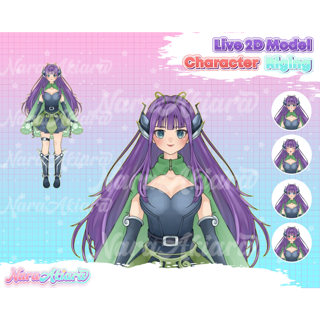 Streaming Menyenangkan dengan Karakter Anime Vtuber Live2d, Komisi Vtuber, Produk Siap Pakai, Produk