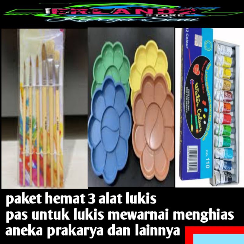 

alat lukis prakarya mewarnai 3paket hemat