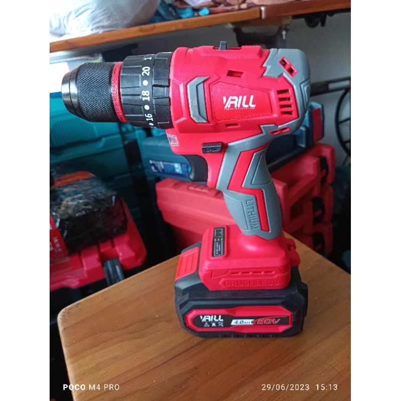 Bor Baterai Vrill VID10SE Hammer Drill 21V 10mm