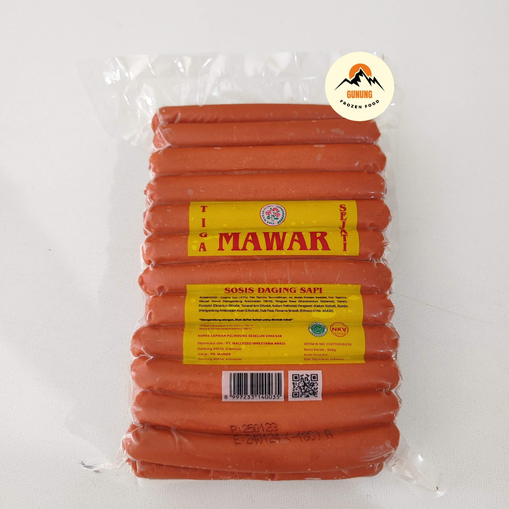 Mawar Sosis Sapi 800gr isi 34