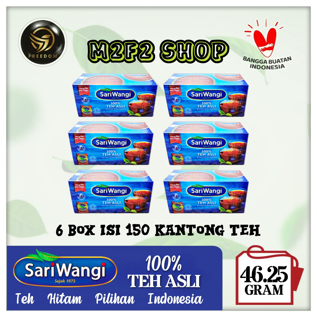 

Teh Celup SariWangi Original Asli Isi 25 Kantong - 46,25 gr (Kemasan 6 Box)