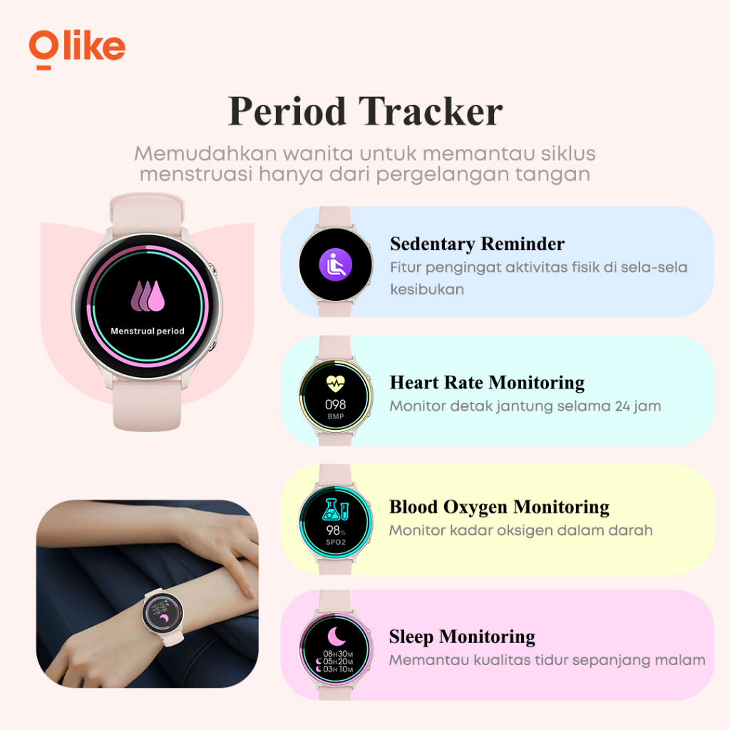 MINIGO OLIKE FW1 Smartwatch Interstellar IP68 | Android 6.0 &amp; IOS Garansi Resmi Olike