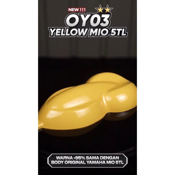 SAPPORO ULTIMATE ** OY03 YELLOW MIO 5TL YAMAHA ORIGINAL Kuning Cat Semprot Paint Pylox Pilox