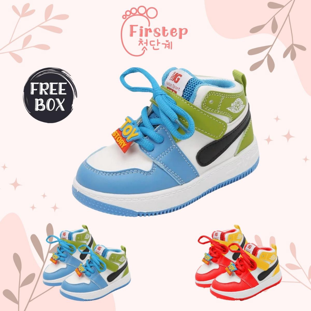 Sepatu Anak Perempuan Dan Laki Laki Import Sneaker Anak Usia 1-5 Tahun FS148