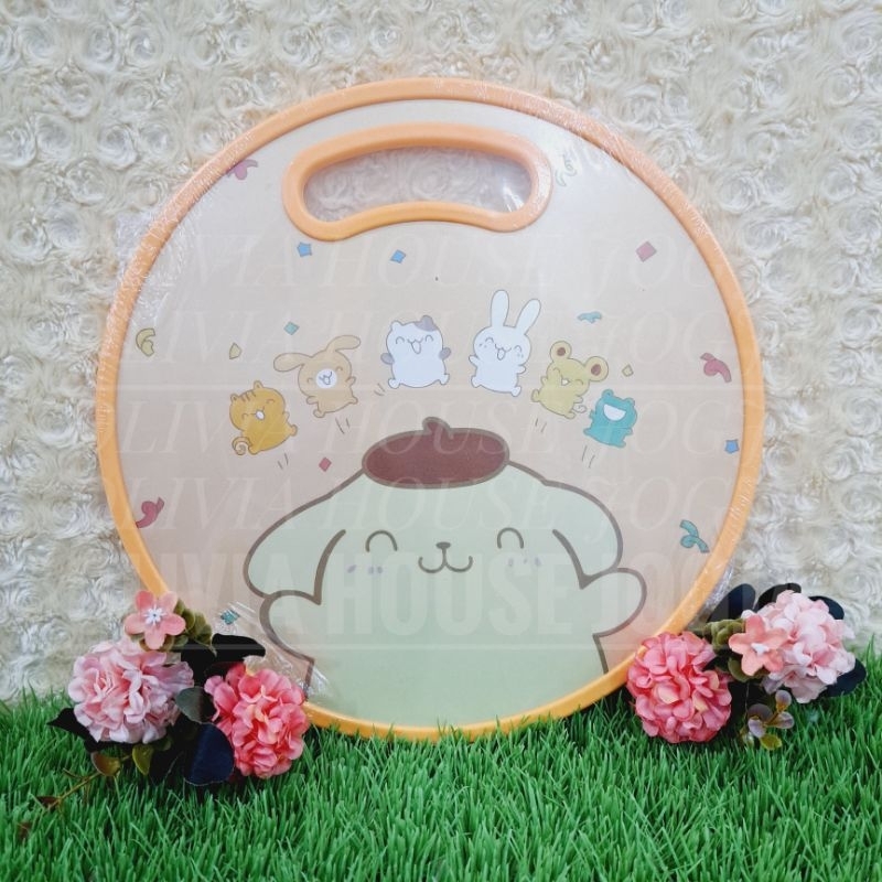 Talenan Pompompurin Kuning Talenan Plastik Pompompurin Bulat