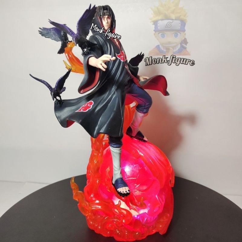 Statue Naruto Uchiha Itachi Crows With LED effect Premium GK