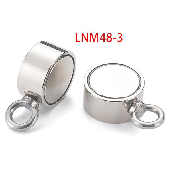 Strong Neodymium Magnet Model Hook Bulat 48mm 80KG - LNM48-3 - Silver