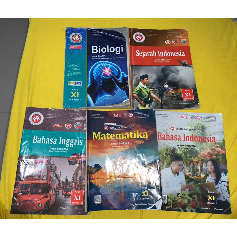 

BUKU PR INTAN PARIWARA KELAS 11 SEMESTER 2 (Buku Preloved/bekas) good condition