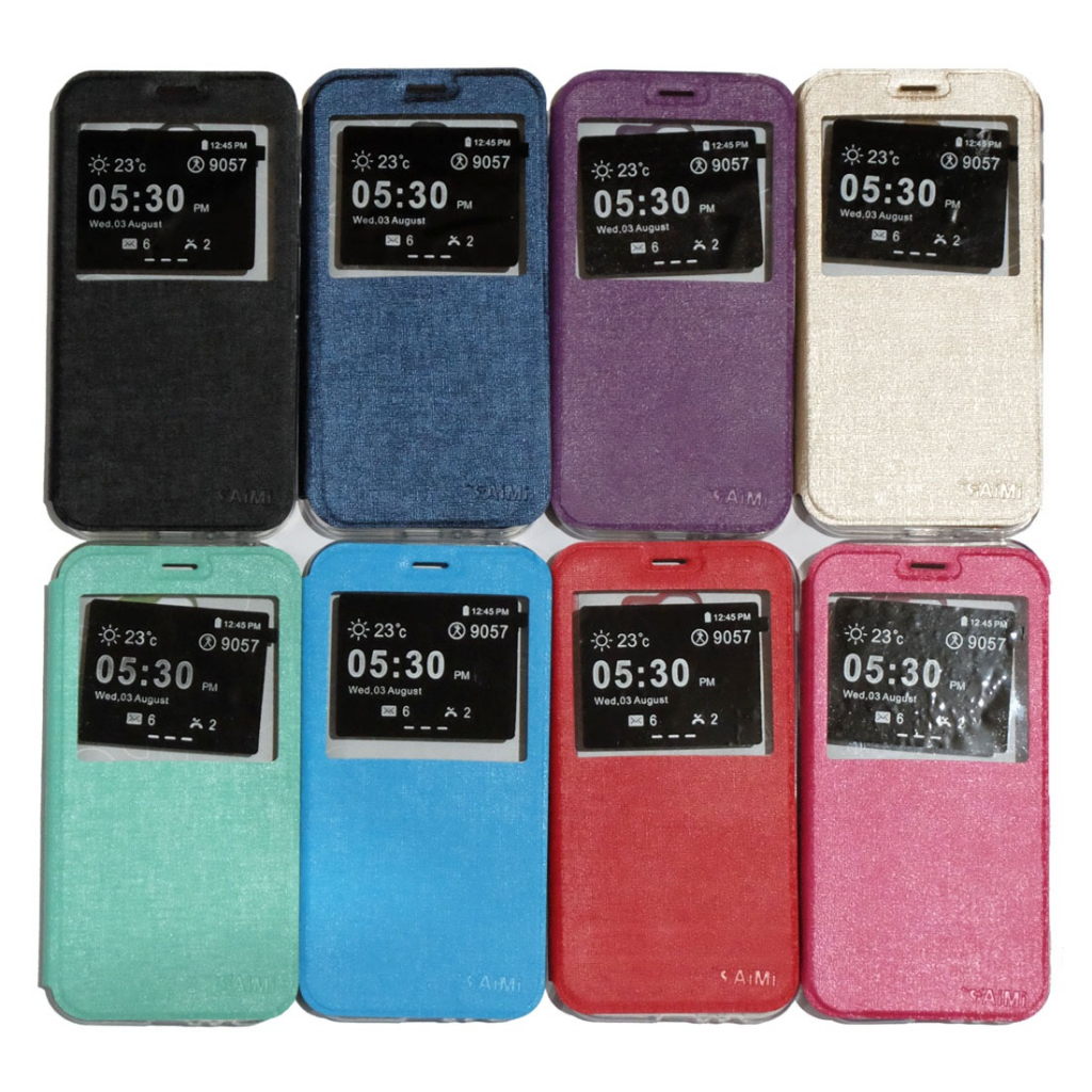 WARNA ACAK Casing Sarung Leather Case Flip Cover Dompet SAMSUNG V2 G7106 J1 2015 / J100 J3 2015/ J300  J5