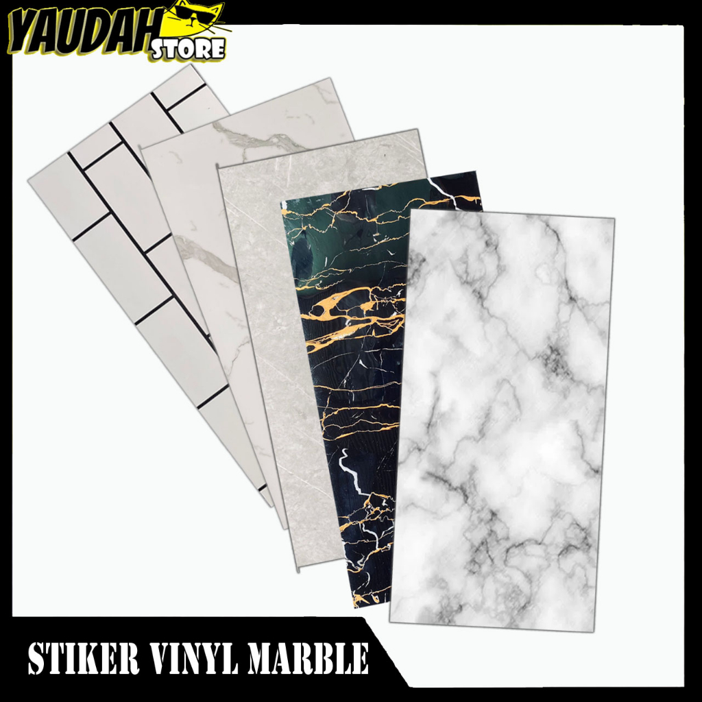Wallpaper Dinding Dan Lantai VINYL Marble Granit
