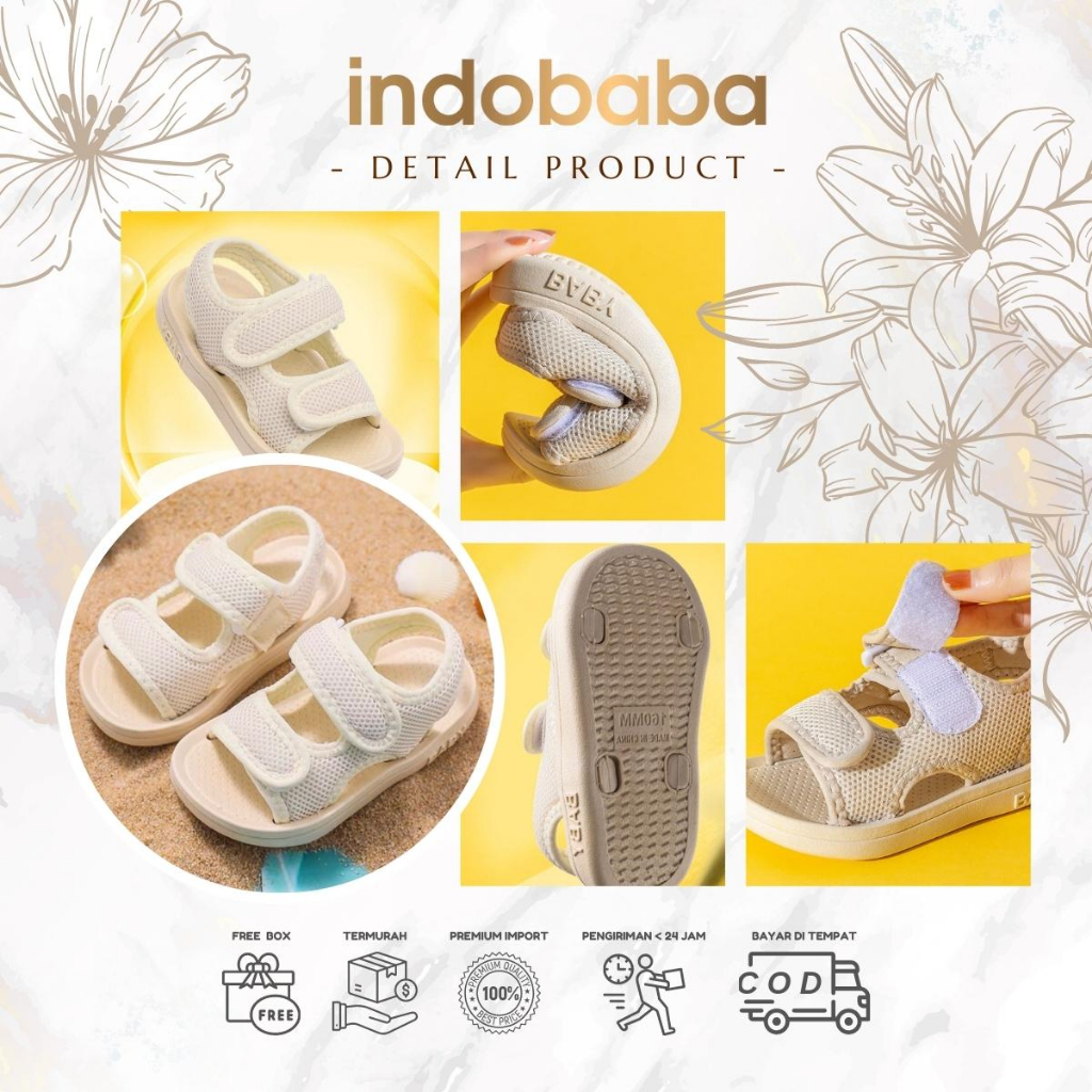 ✅INDOBABA✅ Sepatu Sandal Anak Perempuan dan Laki Laki Bahan Eva Sandal Import Korea Style #881258