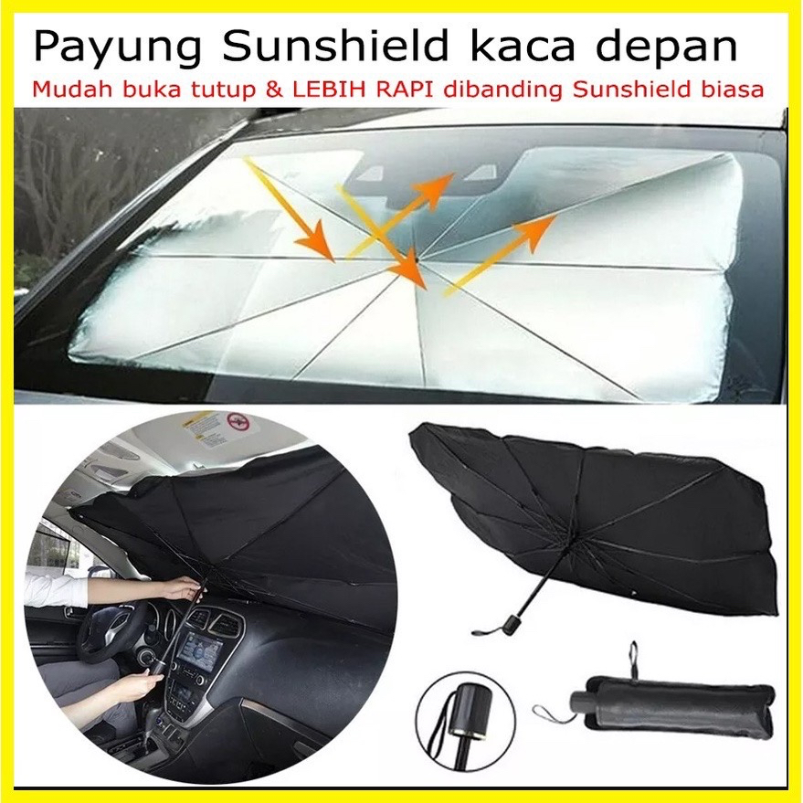 Payung Mobil Anti Panas| Payung Dashboard Mobil| Car Sunshield UV