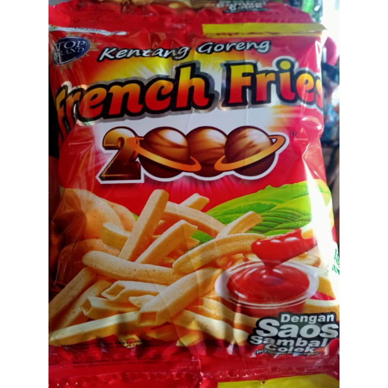 

Kentang Goreng French Fries 2000 Pake Saos 10Pcs
