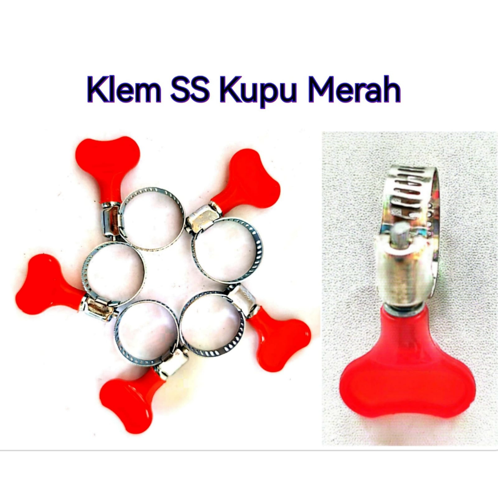 Klem Selang Regulator Winn Kupu-Kupu Per Pcs