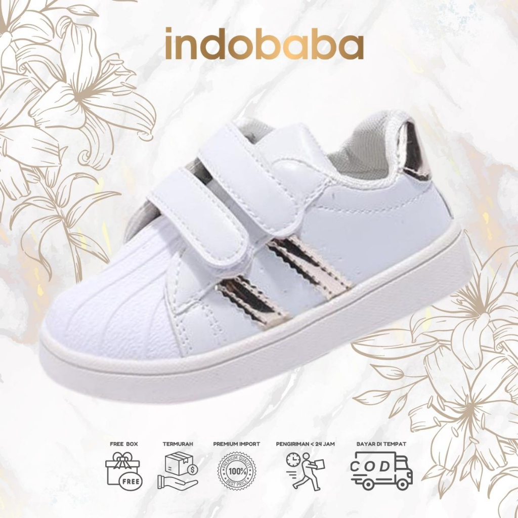 indobaba Sepatu Anak Perempuan Import Sneaker Anak Laki laki Import Usia 1-5 Tahun S172