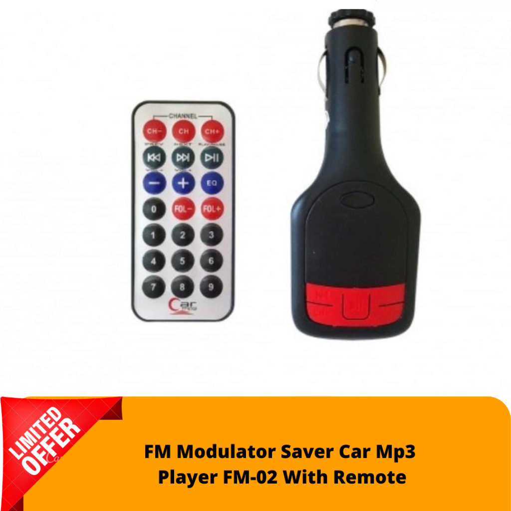 FM Modulator Saver Car Mp3 Player FM-02 With Remote