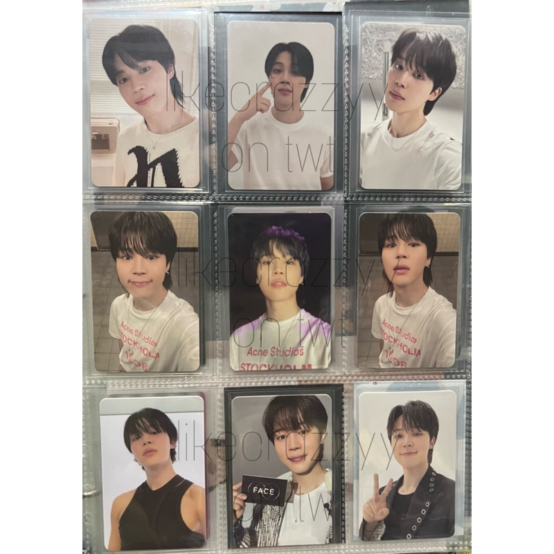 BTs Jimin Official Photocard FACE Luckydraw LD