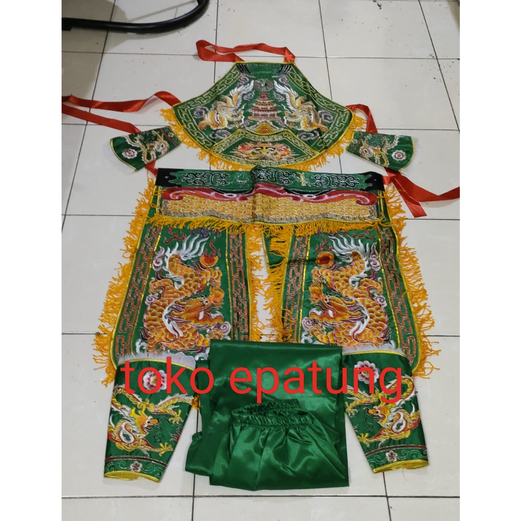 baju tatung taiwan / otto / oto - warna hijau naga