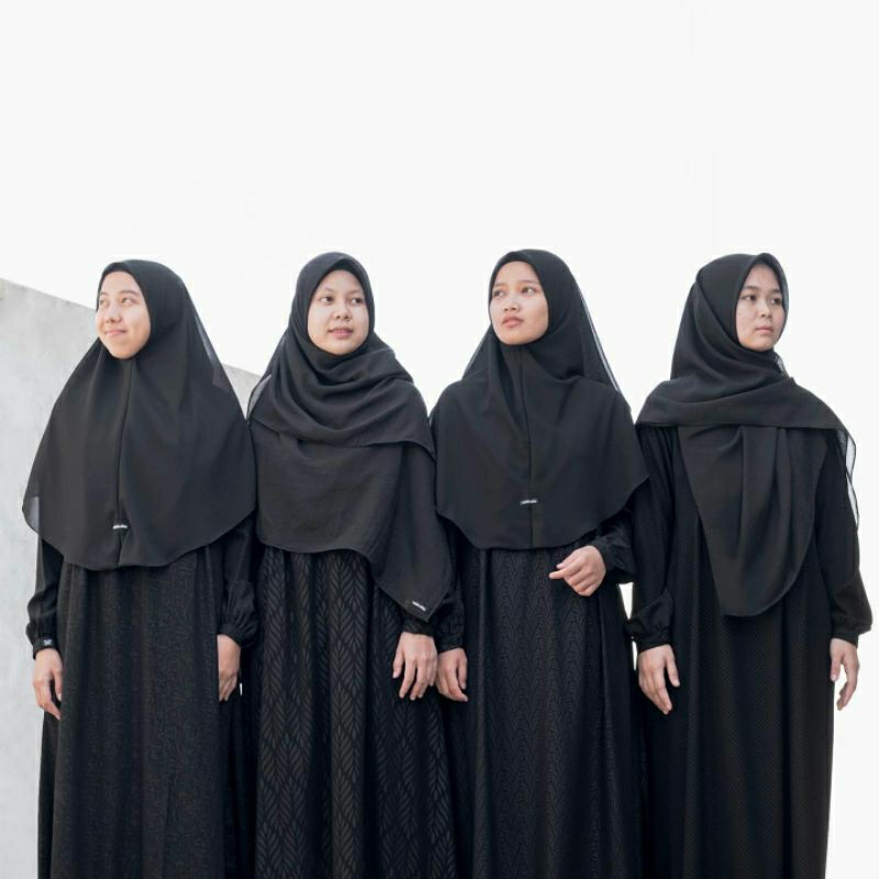 Gamis Harra Jetblack / Gamis Alila / Hijab Alila