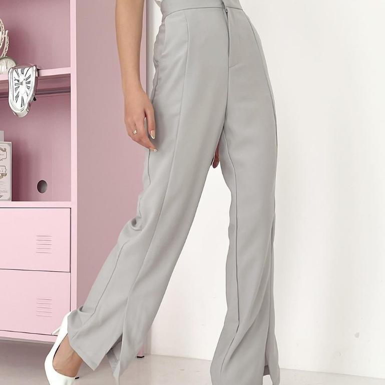 GABY CULLOTES PANTS WHIT SLIT PREMIUM KOREA - LONG PANTS STRAIGHT CUT - CELANA PANJANG KARET FORMAL WANITA KERJA - FLOWY PANTS CULLOTE - CELANA BAHAN - CELANA CASUAL KULOT - HADIAH ATAU KADO ULTAH CEWEK