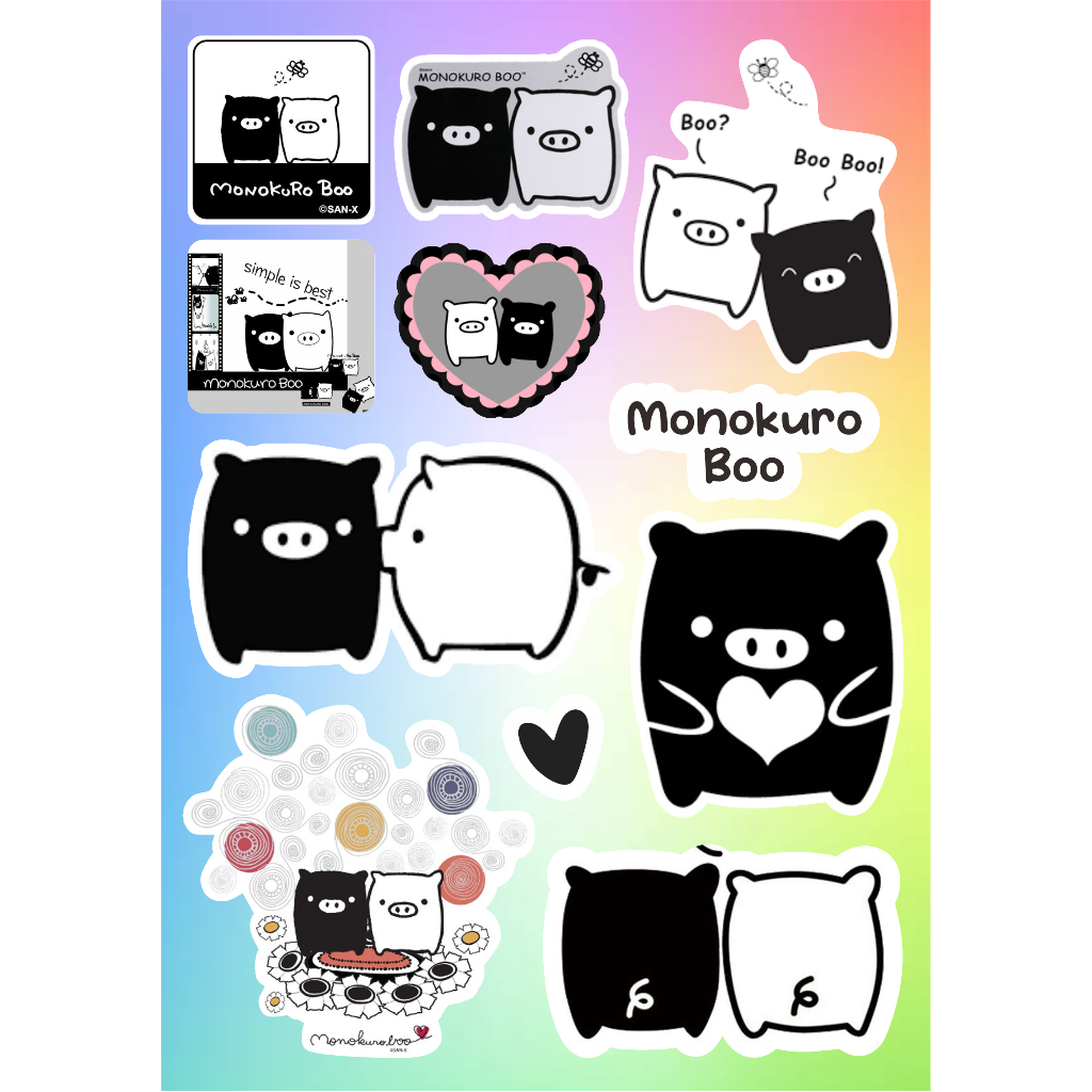 

Sticker Gambar MONOKUROBO Stiker Vinyl Laminasi Glossy KISS Cut / DIE Cut